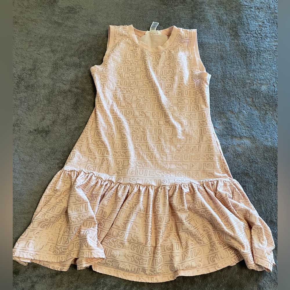 Pink and Rose Gold Girls Guess Dress